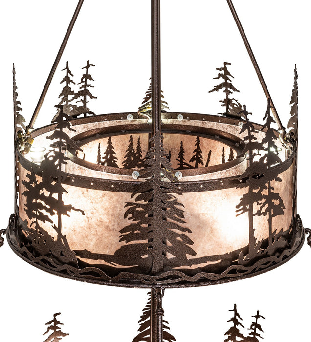 Meyda Tiffany 266427 16 Light Chandel-Air, Copper Vein