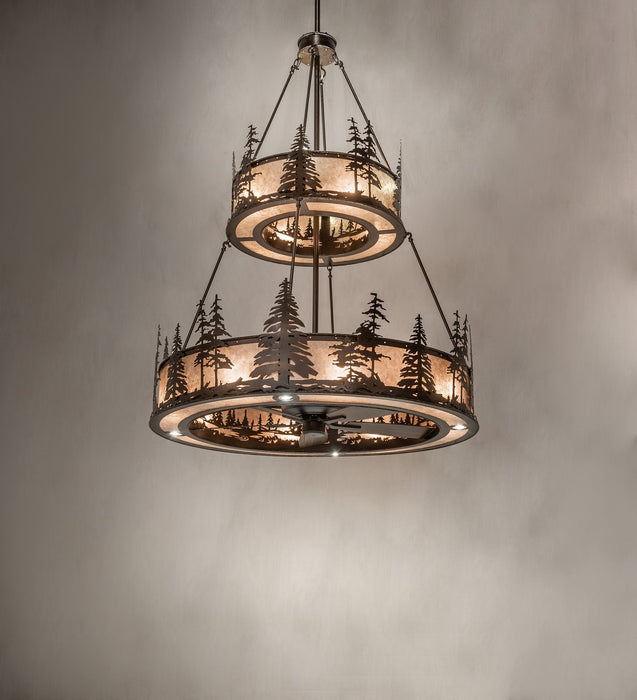 Meyda Tiffany 266427 16 Light Chandel-Air, Copper Vein