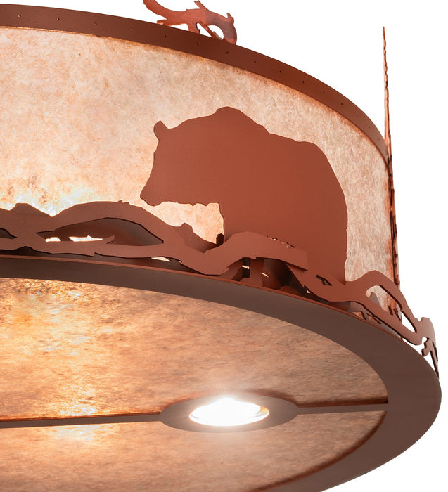 Meyda Tiffany 267438 Six Light Pendant, Pearl Copper