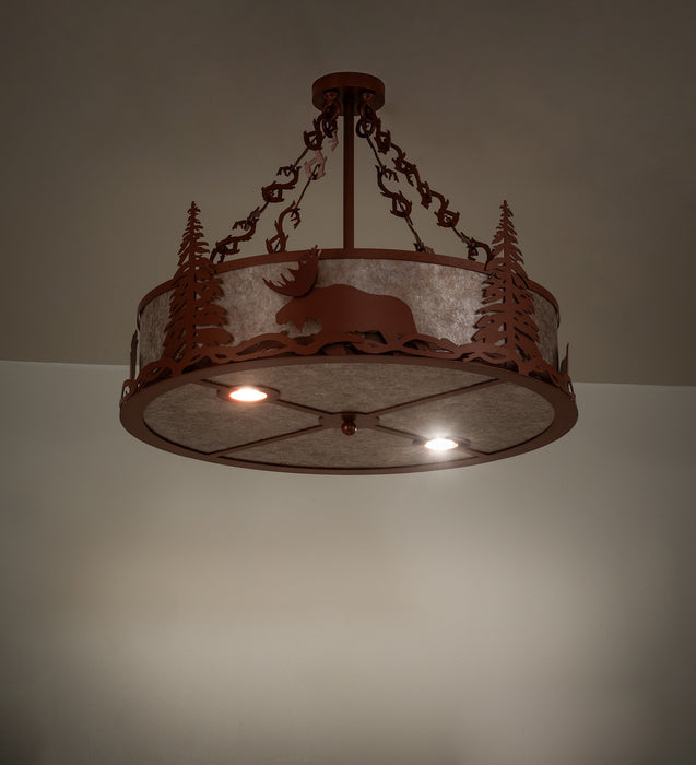 Meyda Tiffany 267438 Six Light Pendant, Pearl Copper