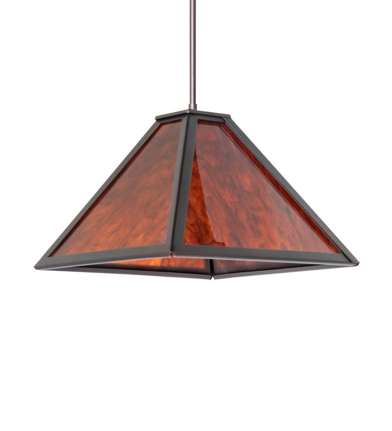 Meyda Tiffany 269016 One Light Pendant, Mahogany Bronze