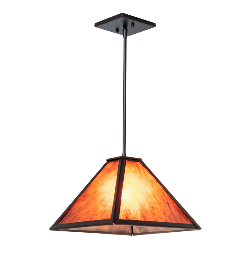 Meyda Tiffany 269016 One Light Pendant, Mahogany Bronze
