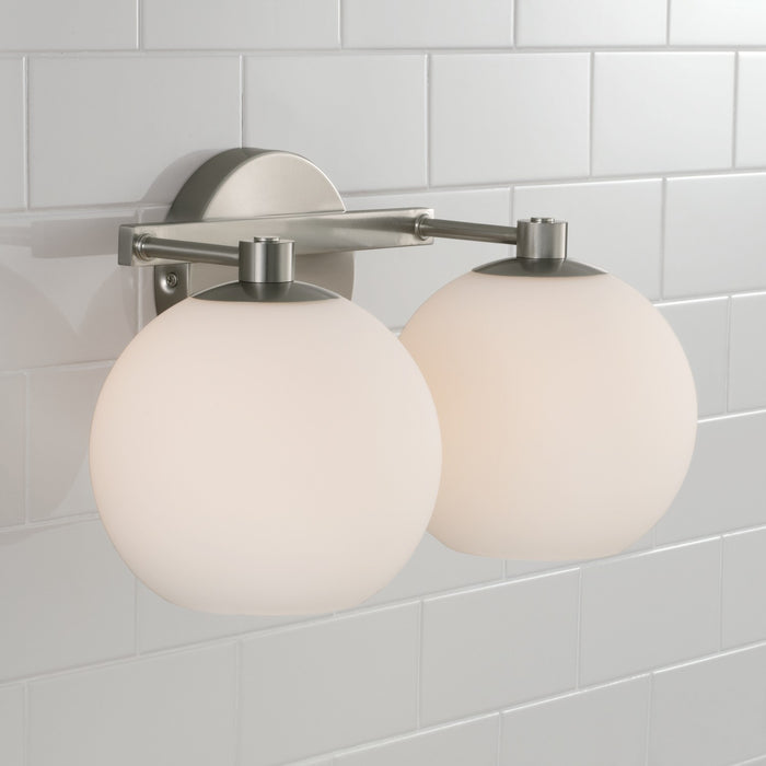 Capital Lighting 152121BN-548 Two Light Vanity, Brushed Nickel