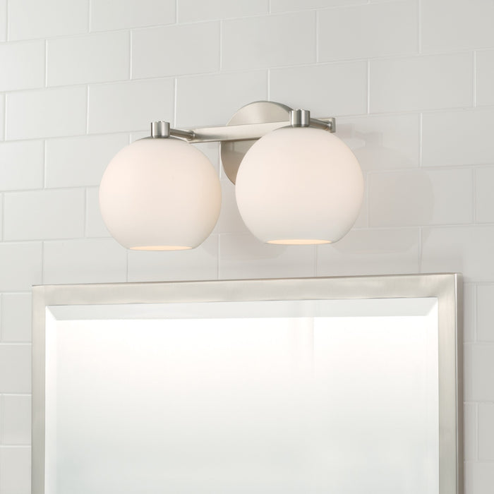 Capital Lighting 152121BN-548 Two Light Vanity, Brushed Nickel