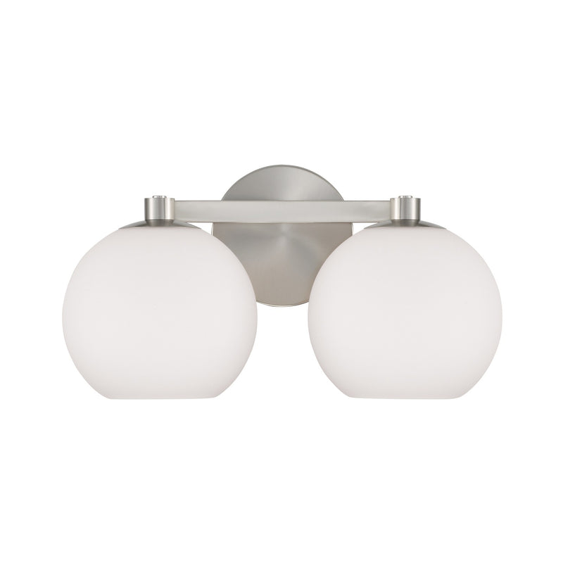 Capital Lighting 152121BN-548 Two Light Vanity, Brushed Nickel