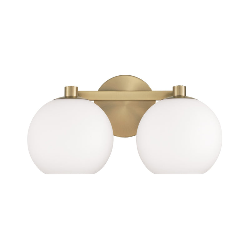 Capital Lighting 152121AD-548 Two Light Vanity, Aged Brass