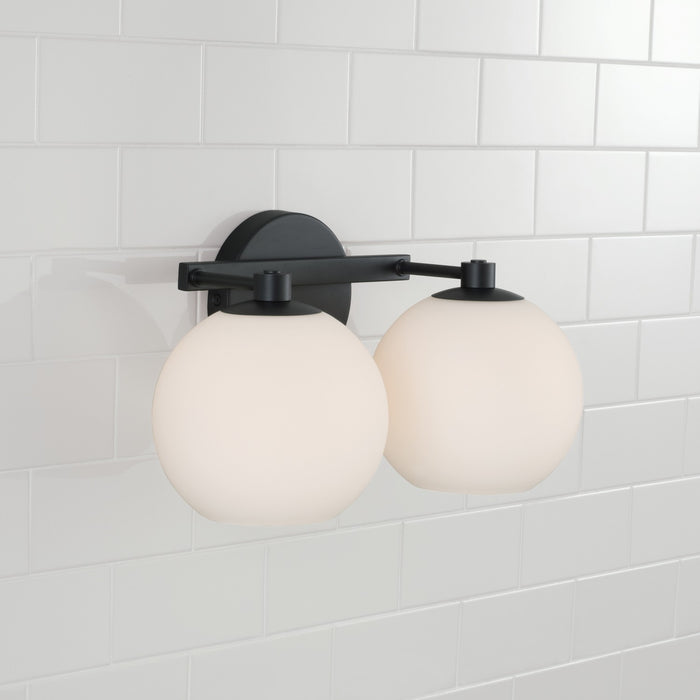 Capital Lighting 152121MB-548 Two Light Vanity, Matte Black