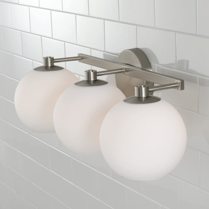 Capital Lighting 152131BN-548 Three Light Vanity, Brushed Nickel