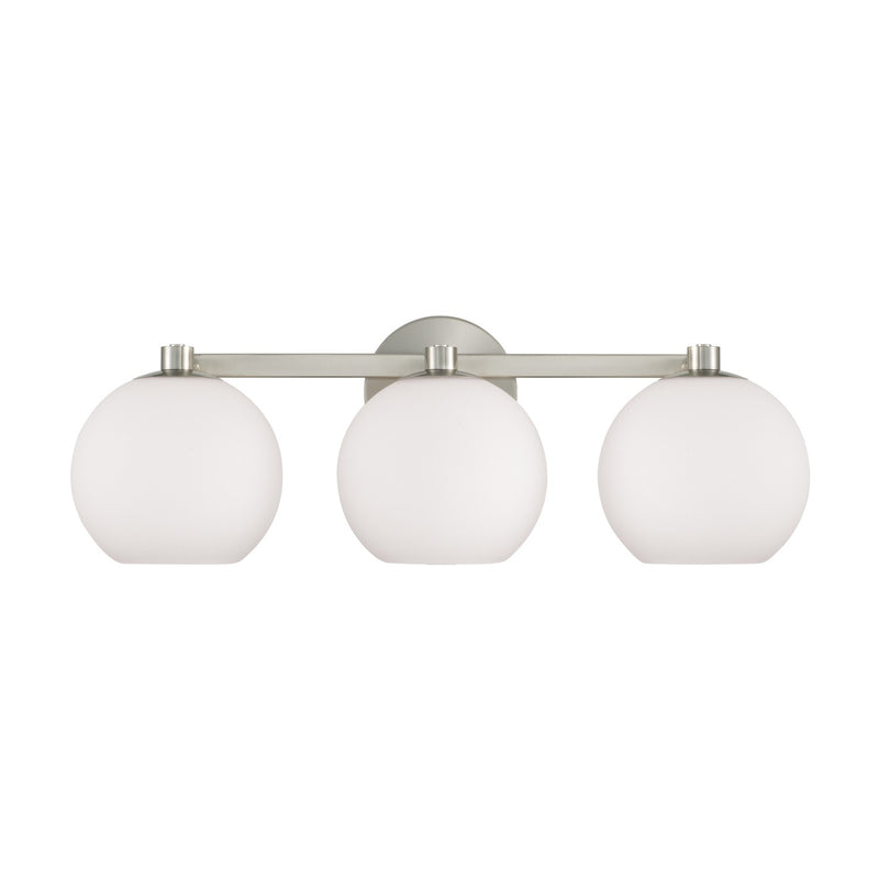 Capital Lighting 152131BN-548 Three Light Vanity, Brushed Nickel