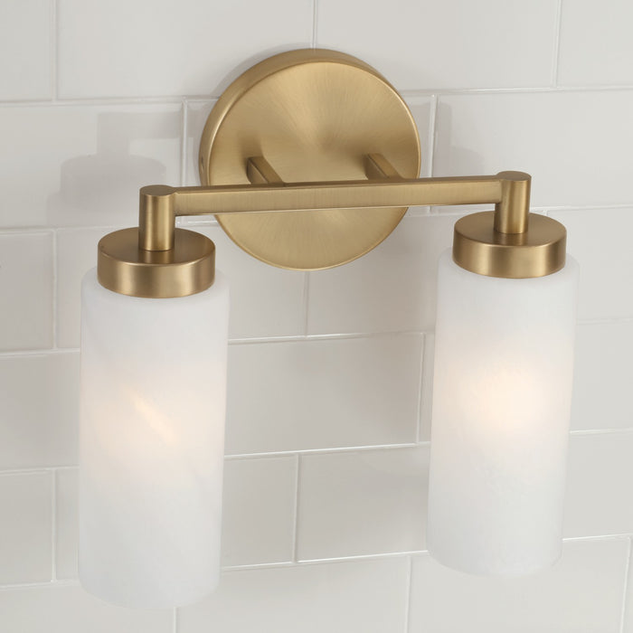 Capital Lighting 151721AD Two Light Vanity, Aged Brass