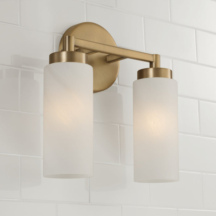 Capital Lighting 151721AD Two Light Vanity, Aged Brass