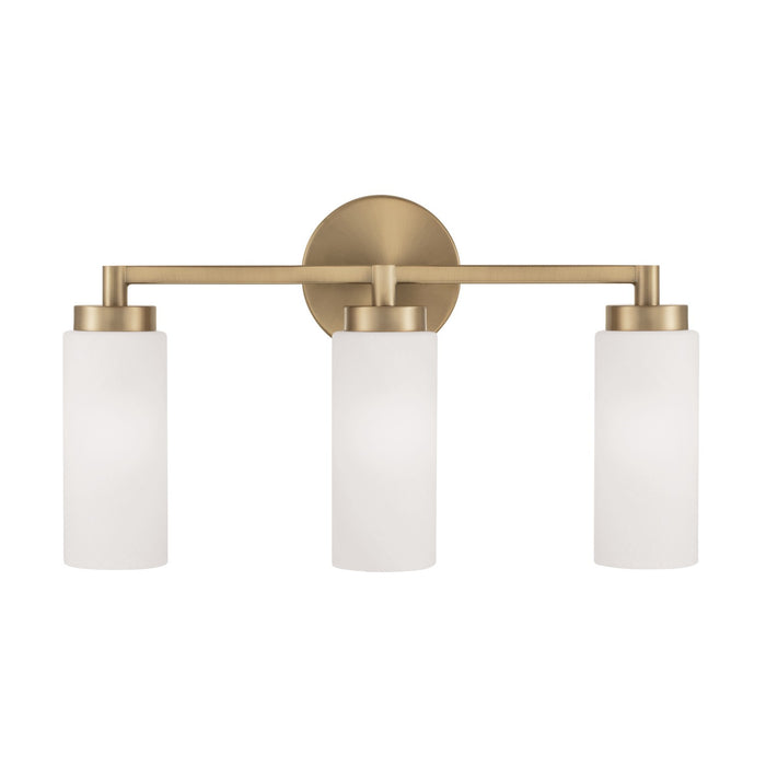 Capital Lighting 151731AD Three Light Vanity, Aged Brass
