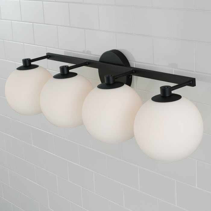 Capital Lighting 152141MB-548 Four Light Vanity, Matte Black