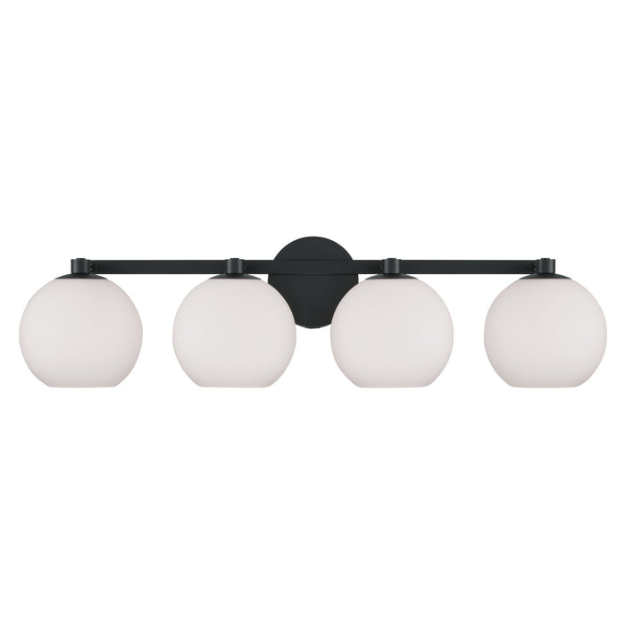 Capital Lighting 152141MB-548 Four Light Vanity, Matte Black