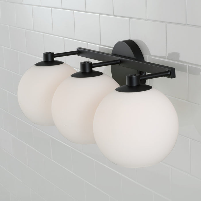 Capital Lighting 152131MB-548 Three Light Vanity, Matte Black