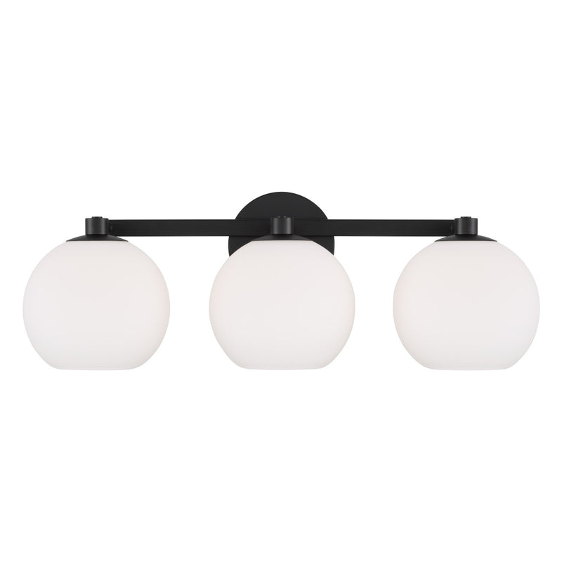 Capital Lighting 152131MB-548 Three Light Vanity, Matte Black