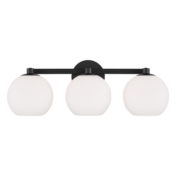 Capital Lighting 152131MB-548 Three Light Vanity, Matte Black