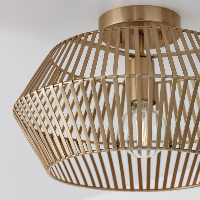 Capital Lighting 230311MA One Light Semi Flush Mount, Matte Brass