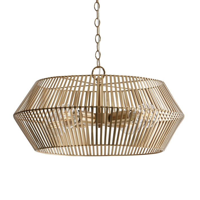 Capital Lighting 330341MA Four Light Pendant, Matte Brass
