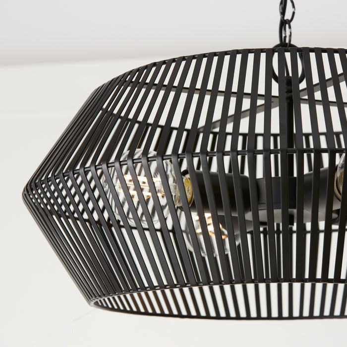Capital Lighting 330341MB Four Light Pendant, Matte Black