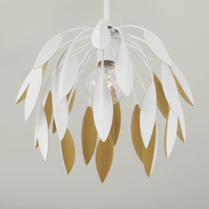 Capital Lighting 351811WE One Light Pendant, Matte White