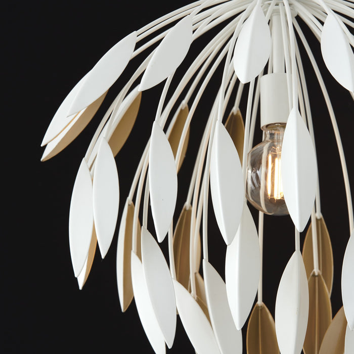 Capital Lighting 351812WE One Light Pendant, Matte White