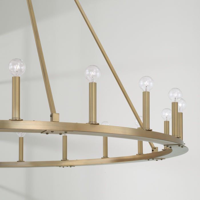 Capital Lighting 4913AD 20 Light Chandelier, Aged Brass