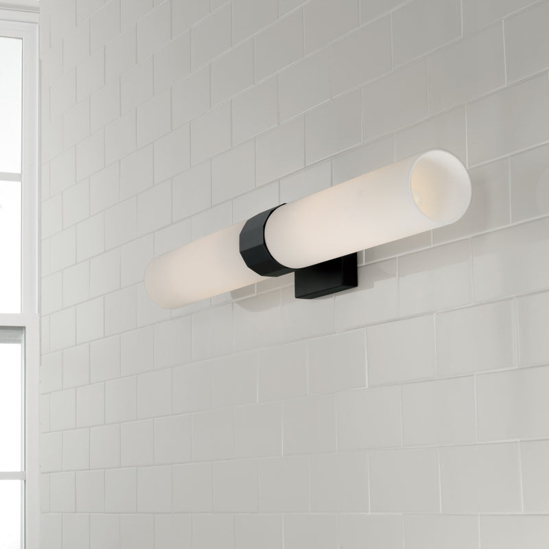 Capital Lighting 646221MB Two Light Wall Sconce, Matte Black