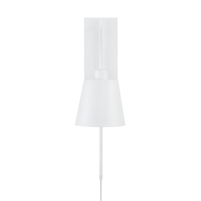 Capital Lighting 651311WE One Light Wall Sconce, Matte White