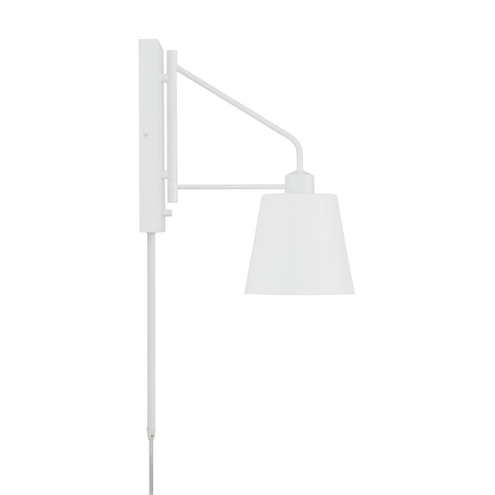Capital Lighting 651311WE One Light Wall Sconce, Matte White