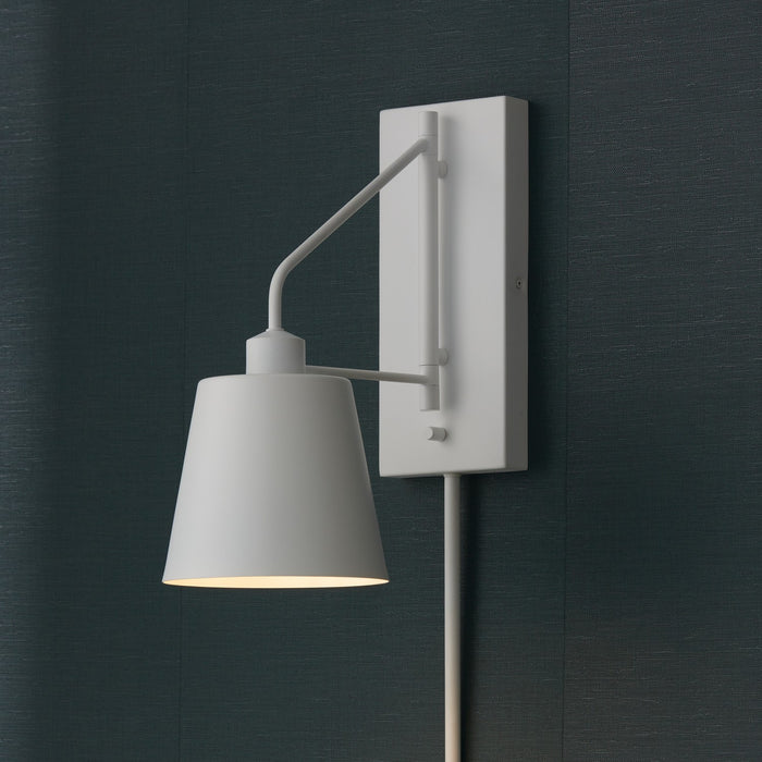 Capital Lighting 651311WE One Light Wall Sconce, Matte White