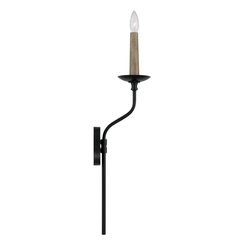 Capital Lighting 651511MB One Light Wall Sconce, Matte Black