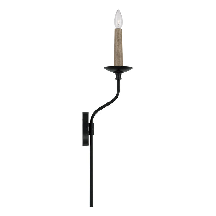 Capital Lighting 651511MB One Light Wall Sconce, Matte Black