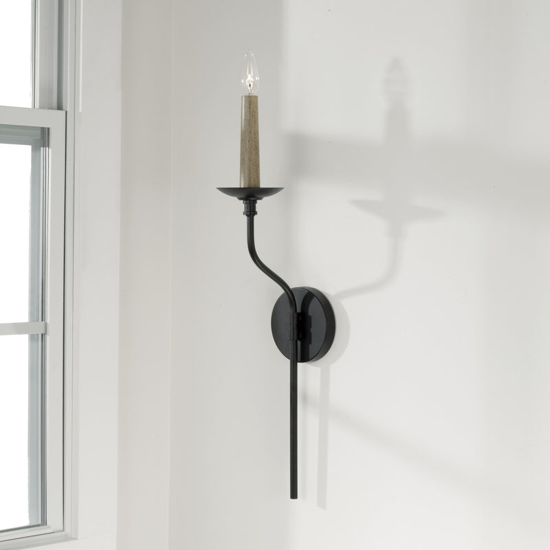 Capital Lighting 651511MB One Light Wall Sconce, Matte Black