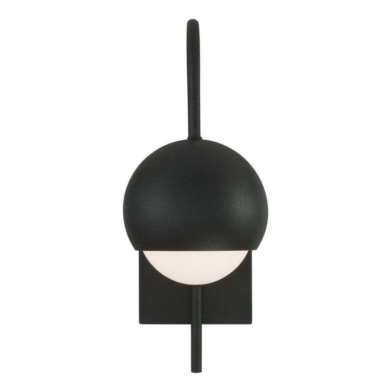 Capital Lighting 651611BI One Light Wall Sconce, Black Iron