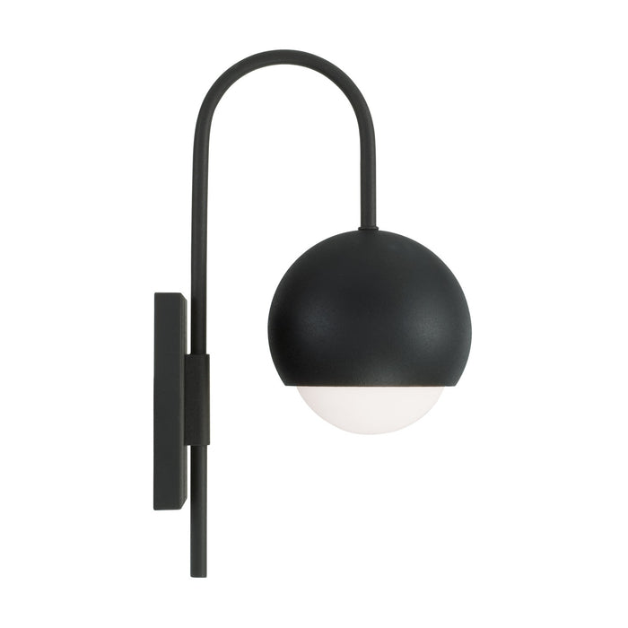 Capital Lighting 651611BI One Light Wall Sconce, Black Iron