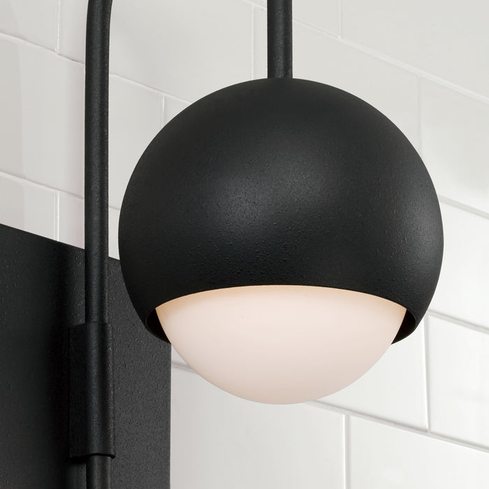 Capital Lighting 651611BI One Light Wall Sconce, Black Iron