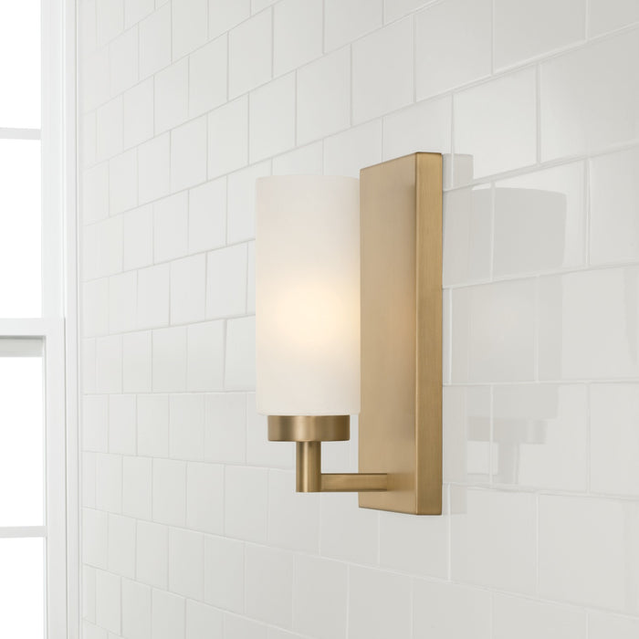 Capital Lighting 651711AD One Light Wall Sconce, Aged Brass