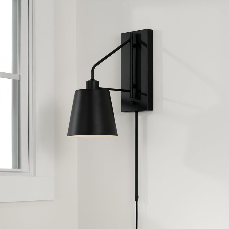 Capital Lighting 651311MB One Light Wall Sconce, Matte Black