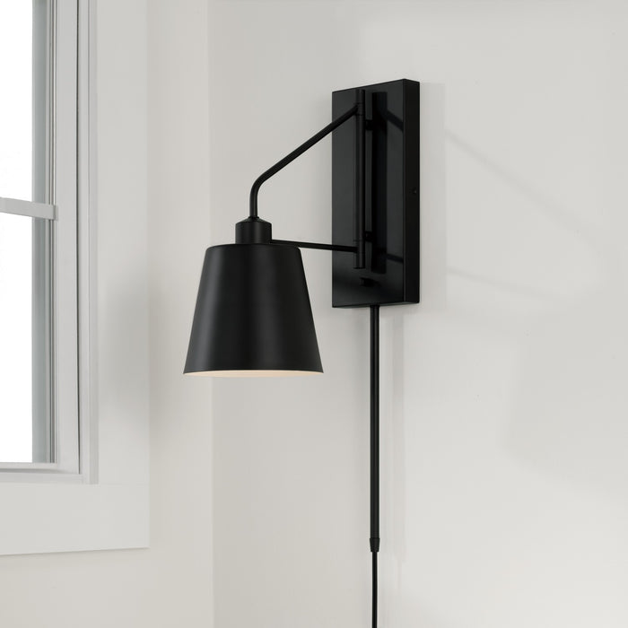 Capital Lighting 651311MB One Light Wall Sconce, Matte Black