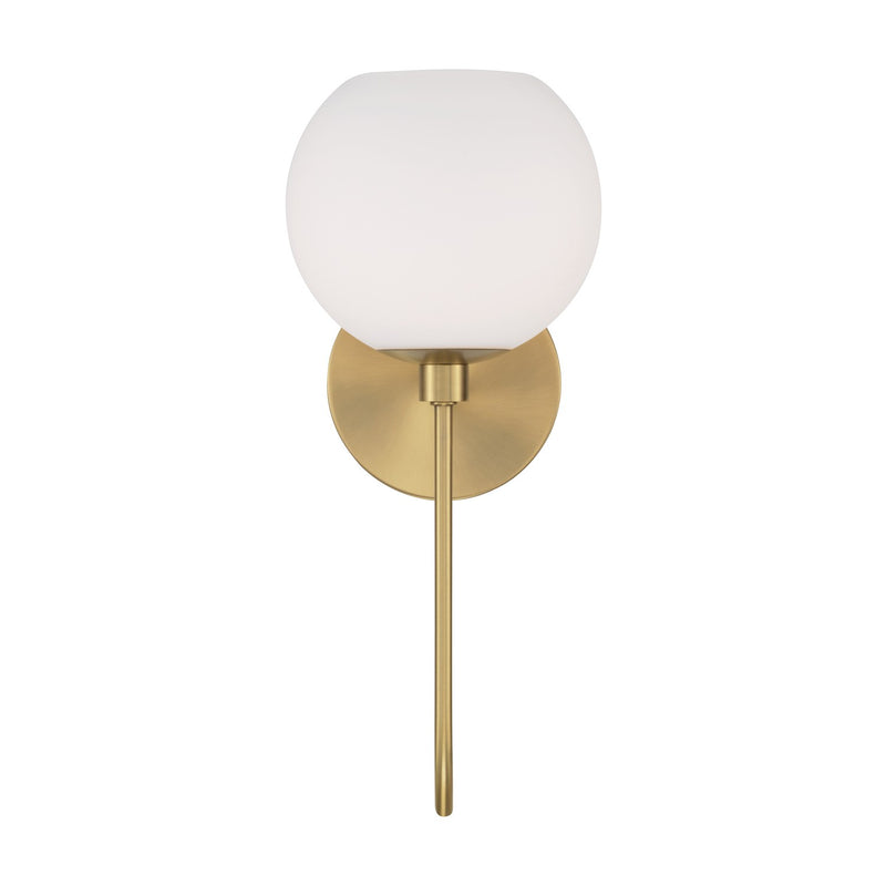 Capital Lighting 652111AD-548 One Light Wall Sconce, Aged Brass