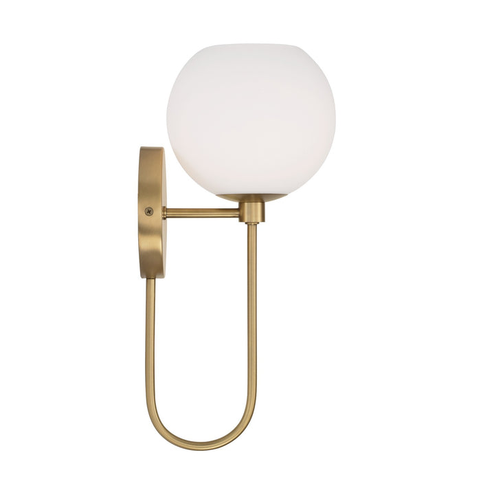 Capital Lighting 652111AD-548 One Light Wall Sconce, Aged Brass