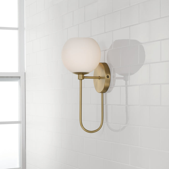 Capital Lighting 652111AD-548 One Light Wall Sconce, Aged Brass