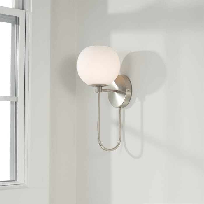 Capital Lighting 652111BN-548 One Light Wall Sconce, Brushed Nickel