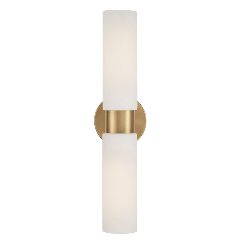 Capital Lighting 651721AD Two Light Wall Sconce, Aged Brass