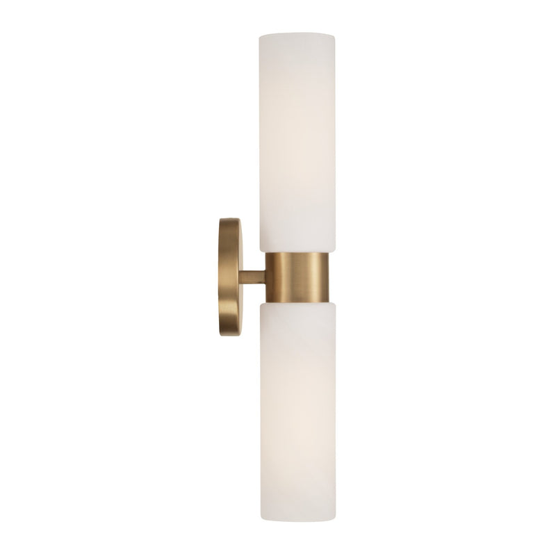 Capital Lighting 651721AD Two Light Wall Sconce, Aged Brass
