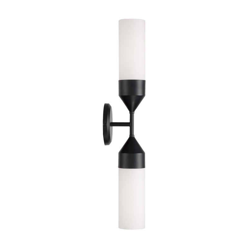 Capital Lighting 652421MB Two Light Wall Sconce, Matte Black