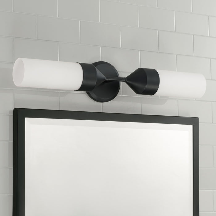 Capital Lighting 652421MB Two Light Wall Sconce, Matte Black