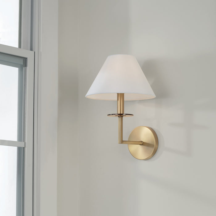 Capital Lighting 652211AD One Light Wall Sconce, Aged Brass