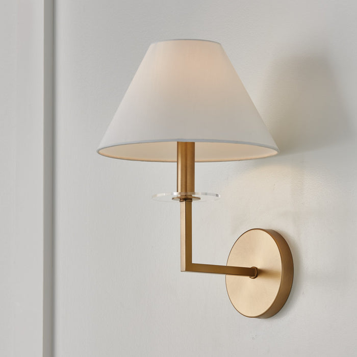 Capital Lighting 652211AD One Light Wall Sconce, Aged Brass